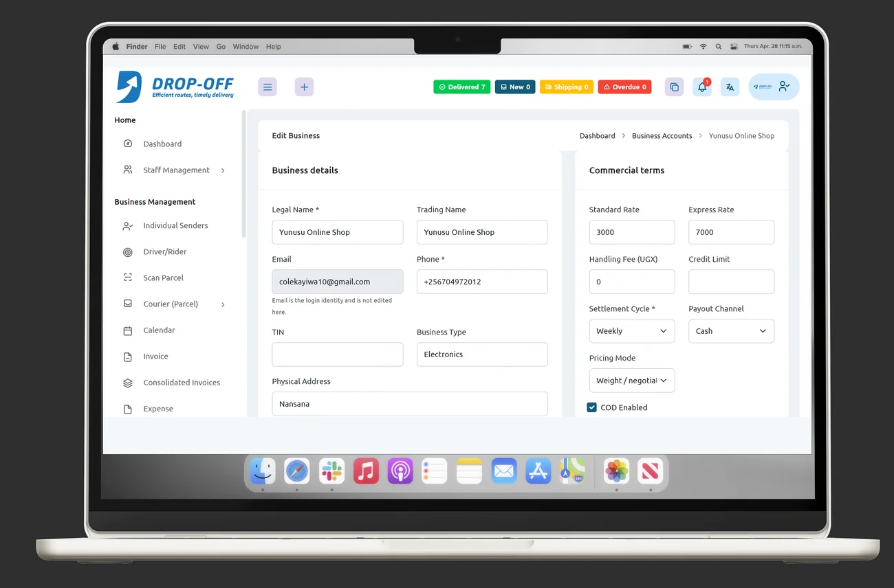 We verify your details screen
